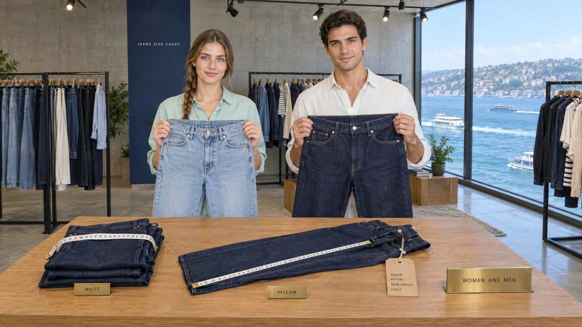 Jeans Size Chart (Women & Men)